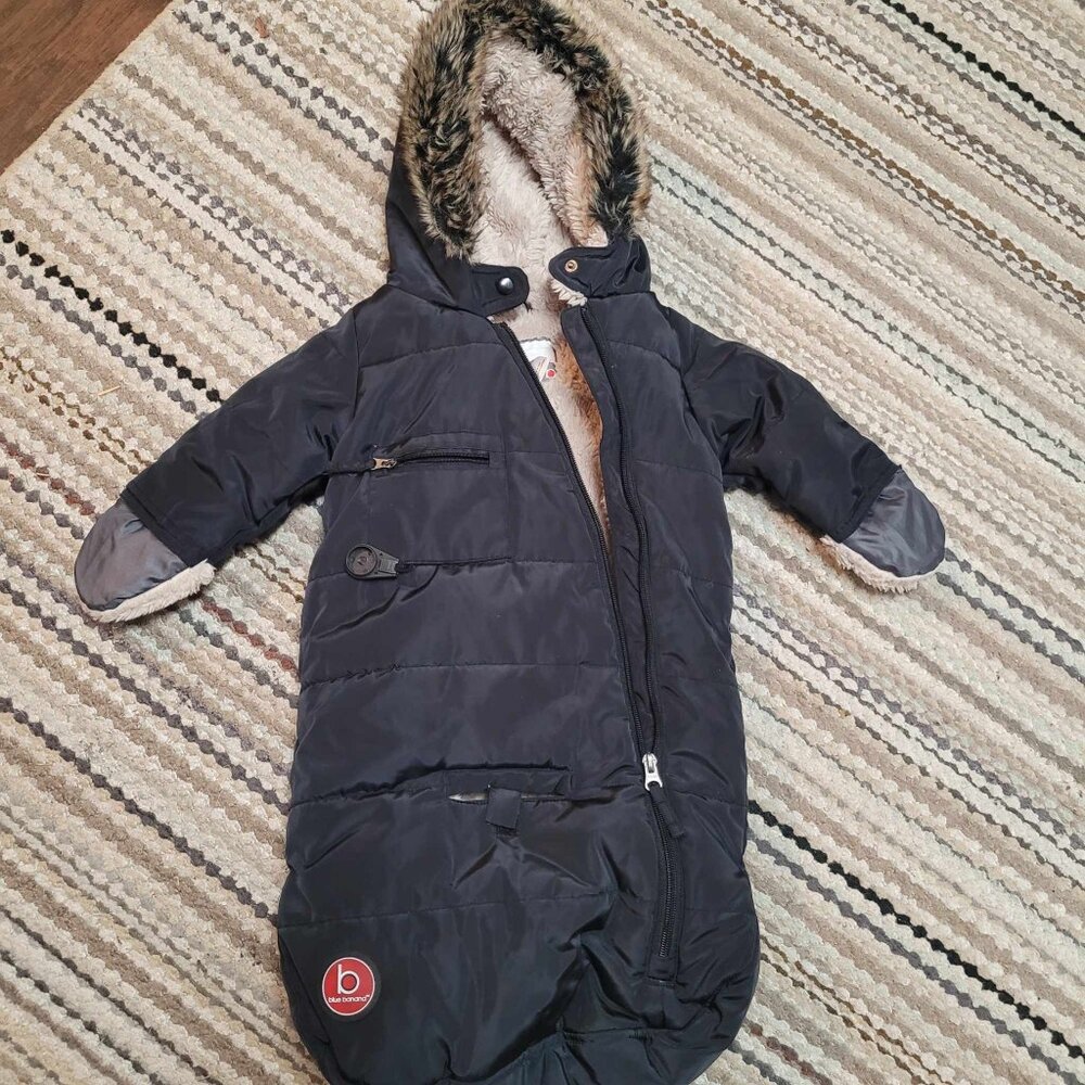 BLUE BANANA BABY BUNTING